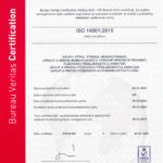 Certifikát ISO14001:2015