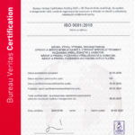 Certifikát ISO9001:2015